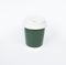 Disposable green coffee cup isolated