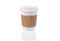 Disposable Hot Coffee, Beverage Cup With Recycled Sleeve Jacket