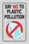 Disposable plastic. Banning plastic bottles of detergent. Say no to plastic pollution. Pollution problem concept. illustration