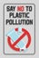Disposable plastic. Banning plastic toothbrushes and tubes of toothpaste. Say no to plastic pollution. Pollution problem concept