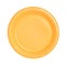 Disposable yellow paper plate