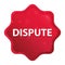 Dispute misty rose red starburst sticker button