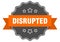 disrupted label. disrupted isolated seal. sticker. sign