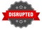 disrupted label. disrupted isolated seal. sticker. sign