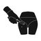 Dissection of a boil on the buttock of a man. Surgery single icon in black style vector symbol stock illustration web.