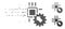 Dissipated Pixel Halftone Hitech Processor And Gear Integration Icon