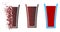 Dissipated Pixelated Halftone Tomato Juice Glass Icon