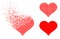 Dissolving Dot and Original Love Heart Icon