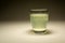 The dissolving tablet in water in a glass