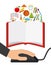 Distance education elearning icon