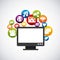 Distance education elearning icon