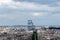 Distant aerial view of the new Tribunal de Paris, France