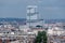 Distant aerial view of the new Tribunal de Paris, France