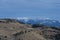 Distant Big Belt mountains as seen from the Limestone Hills in Western Montana