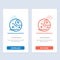 Distant, Gas, Giant, Planet  Blue and Red Download and Buy Now web Widget Card Template