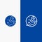 Distant, Gas, Giant, Planet Line and Glyph Solid icon Blue banner Line and Glyph Solid icon Blue banner