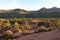 Distant hikers on Cathedral Rock Trail near Sedona, Arizona.