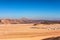 Distant houses in desert on Sinai peninsula