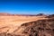 Distant houses in desert on Sinai peninsula