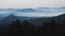 Distant Layers of Mountains in Lassen Volcanic National Park, Northern California