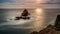 Distant Lighthouse vista, Lands End, Cornwall