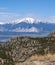 Distant Majestic Layered Mountain