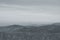 A distant panoromic  view of mystic mountains of  Himalayas from Tiger hill in Darjeeling