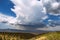 Distant thunderstorm on the horizon