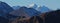 Distant view of the Diablerets glacier and mount Oldenhorn