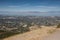 Distant view of Lake Utah and Provo town