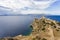 Distant view on lighthouse in Melagavi