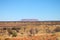 Distant view of Mount Conner in Australia