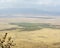 Distant view Ngorongoro Crater from rim