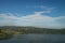 Distant view of Umium Lake from Shilong Cherrapunjee Highway,Meghalaya,India