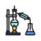distillation apparatus engineer color icon vector illustration