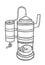 Distillation apparatus sketch