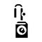 distiller equipment glyph icon vector illustration