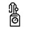 distiller equipment line icon vector illustration