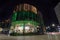 The distinctive black glass Willis Building in the centre of Ipswich, Suffolk at night