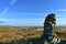 Distinctive cairn on Harrop Pike, Lake District