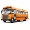 Distinctive Orange School Bus With Streamline Elegance