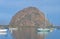 Distinctive Rock by a Idyllic Harbor