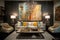 distinctive wall art brings color and style into traditional home