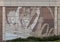 Distinctive wall mural featuring a roller coaster along Interstate 30 in Arlington, Texas.