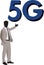 Distinguished person manager highlights 5G internet