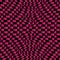 Distorted checkered background in pink and black