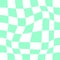 Distorted chessboard background. Checkered optical illusion. Psychedelic pattern with warped squares. Dizzy plaid or