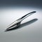 Distorted Form: A Shiny Stainless Steel Pen With Whiplash Curves