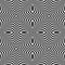 Distorted seamless pattern. Repeatable abstract monochrome background