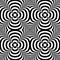 Distorted seamless pattern. Repeatable abstract monochrome background
